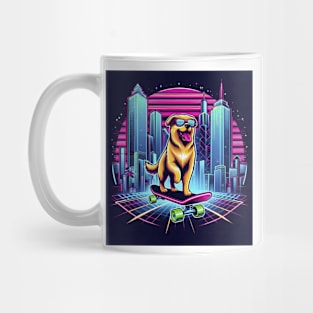 Dog Skateboarding Mug